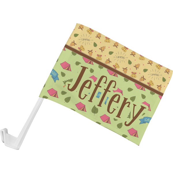 Custom Summer Camping Car Flag - Small w/ Name or Text