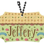 Summer Camping Rear View Mirror Ornament (Personalized)