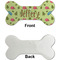 Summer Camping Ceramic Flat Ornament - Bone Front & Back Single Print (APPROVAL)