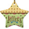 Summer Camping Ceramic Flat Ornament - Star (Front)