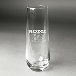 Summer Camping Champagne Flute - Stemless Engraved - Single