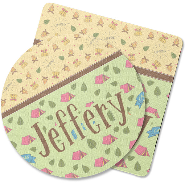 Custom Summer Camping Rubber Backed Coaster (Personalized)