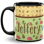 Summer Camping 11 Oz Coffee Mug - Black (Personalized)