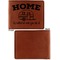 Summer Camping Cognac Leatherette Bifold Wallets - Front and Back Single Sided - Apvl