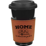 Summer Camping Leatherette Cup Sleeve - Double Sided (Personalized)