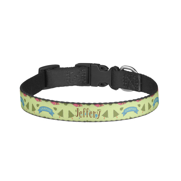 Custom Summer Camping Dog Collar - Large (Personalized)