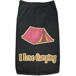 Summer Camping Black Pet Shirt - L (Personalized)
