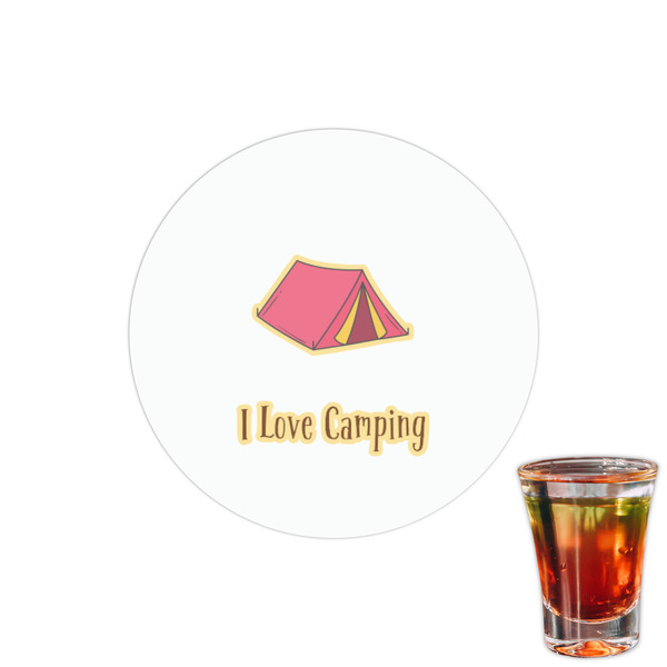 Custom Summer Camping Printed Drink Topper - 1.5" (Personalized)