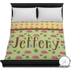 Summer Camping Duvet Cover - Full / Queen (Personalized)