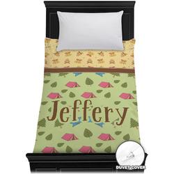 Summer Camping Duvet Cover - Twin XL (Personalized)