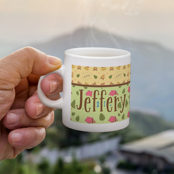 Custom Summer Camping Single Shot Espresso Cup - Single (Personalized)