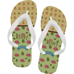 Summer Camping Flip Flops - Small (Personalized)