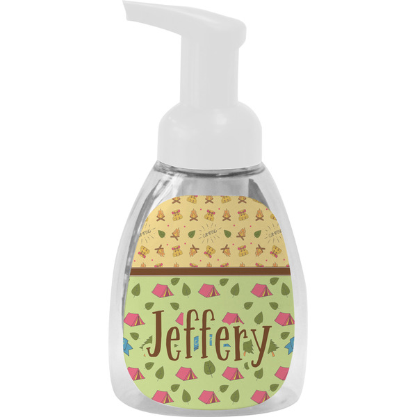 Custom Summer Camping Foam Soap Bottle - White (Personalized)