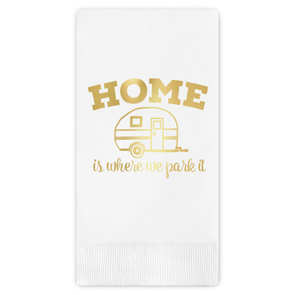 Custom Summer Camping Guest Napkins - Foil Stamped