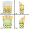 Summer Camping French Fry Favor Box - Front & Back View