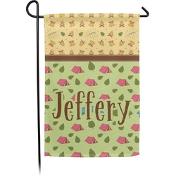 Summer Camping Small Garden Flag - Double Sided w/ Name or Text