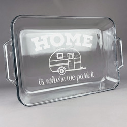 Summer Camping Glass Baking and Cake Dish