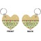 Summer Camping Heart Keychain (Front + Back)