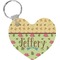 Summer Camping Heart Keychain (Personalized)