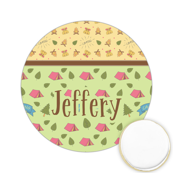 Custom Summer Camping Printed Cookie Topper - 2.15" (Personalized)