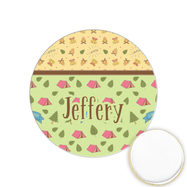 Custom Summer Camping Printed Cookie Topper - 1.25" (Personalized)