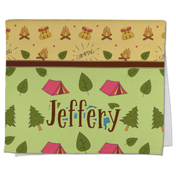 Summer Camping Kitchen Towel - Poly Cotton w/ Name or Text