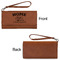 Summer Camping Ladies Wallets - Faux Leather - Rawhide - Front & Back View