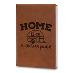 Summer Camping Leatherette Journal - Large - Double Sided (Personalized)