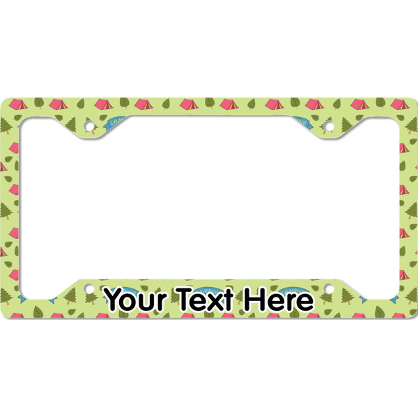 Custom Summer Camping License Plate Frame - Style C (Personalized)