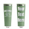 Summer Camping Light Green RTIC Everyday Tumbler - 28 oz. - Front and Back