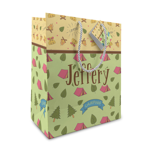 Custom Summer Camping Medium Gift Bag (Personalized)