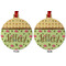 Summer Camping Metal Ball Ornament - Front and Back