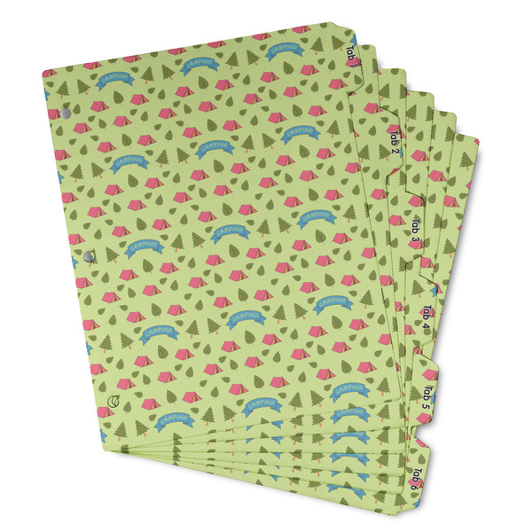 Custom Summer Camping Binder Tab Divider - Set of 6 (Personalized)