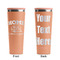 Summer Camping Peach RTIC Everyday Tumbler - 28 oz. - Front and Back