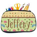 Summer Camping Neoprene Pencil Case - Medium w/ Name or Text