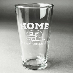 Summer Camping Pint Glass - Engraved