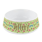 Summer Camping Plastic Dog Bowl - Small (Personalized)