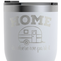 Summer Camping RTIC Tumbler - White - Engraved Front & Back (Personalized)