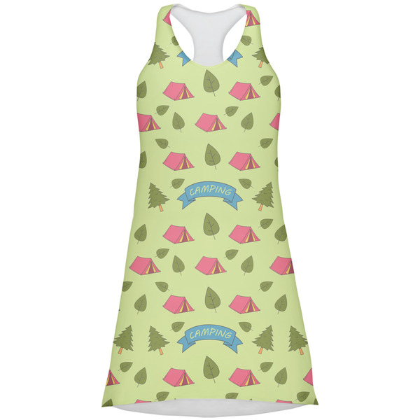 Custom Summer Camping Racerback Dress - Large