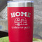 Summer Camping Red Polar Camel Tumbler - 20oz - Close Up