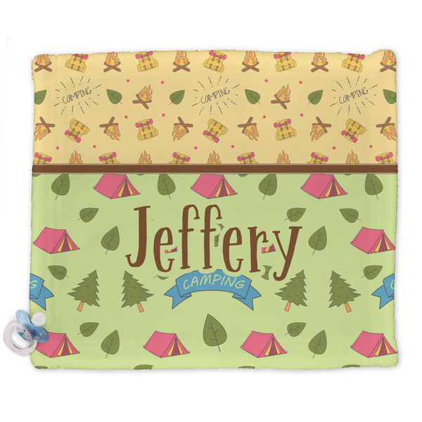 Custom Summer Camping Security Blanket - Single Sided (Personalized)