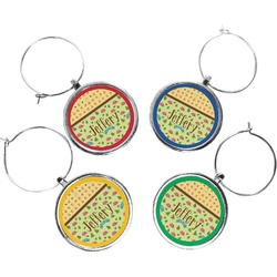 Summer Camping Wine Charms (Set of 4) (Personalized)