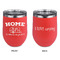 Summer Camping Stainless Wine Tumblers - Coral - Double Sided - Approval