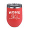 Summer Camping Stainless Wine Tumblers - Coral - Double Sided - Front