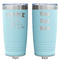 Summer Camping Teal Polar Camel Tumbler - 20oz -Double Sided - Approval