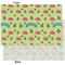 Summer Camping Tissue Paper - Heavyweight - XL - Front & Back