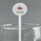 Summer Camping White Plastic 5.5" Stir Stick - Round - Main