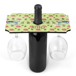 Summer Camping Wine Bottle & Glass Holder (Personalized)