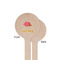 Summer Camping Wooden 6" Stir Stick - Round - Single Sided - Front & Back