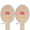 Summer Camping Wooden Food Pick - Oval - Double Sided - Front & Back